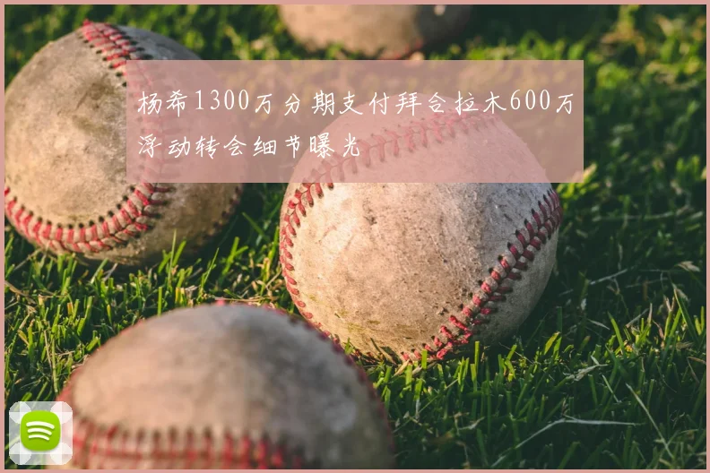 杨希1300万分期支付拜合拉木600万浮动转会细节曝光